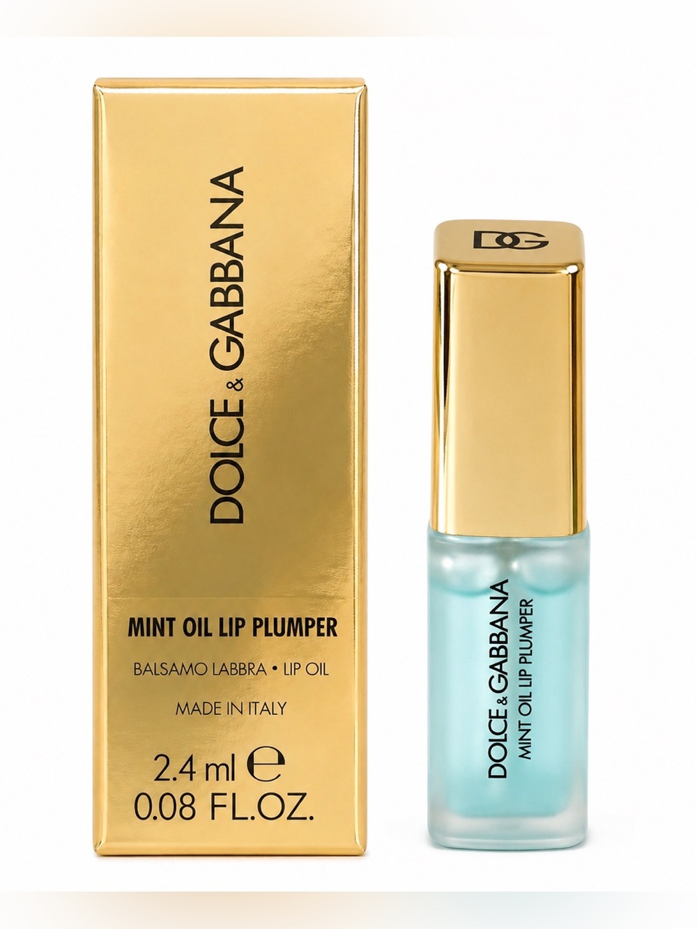 NIB Dolce & Gabbana Mint Oil Lip Plumper Mini 2.4ml New Travel Size